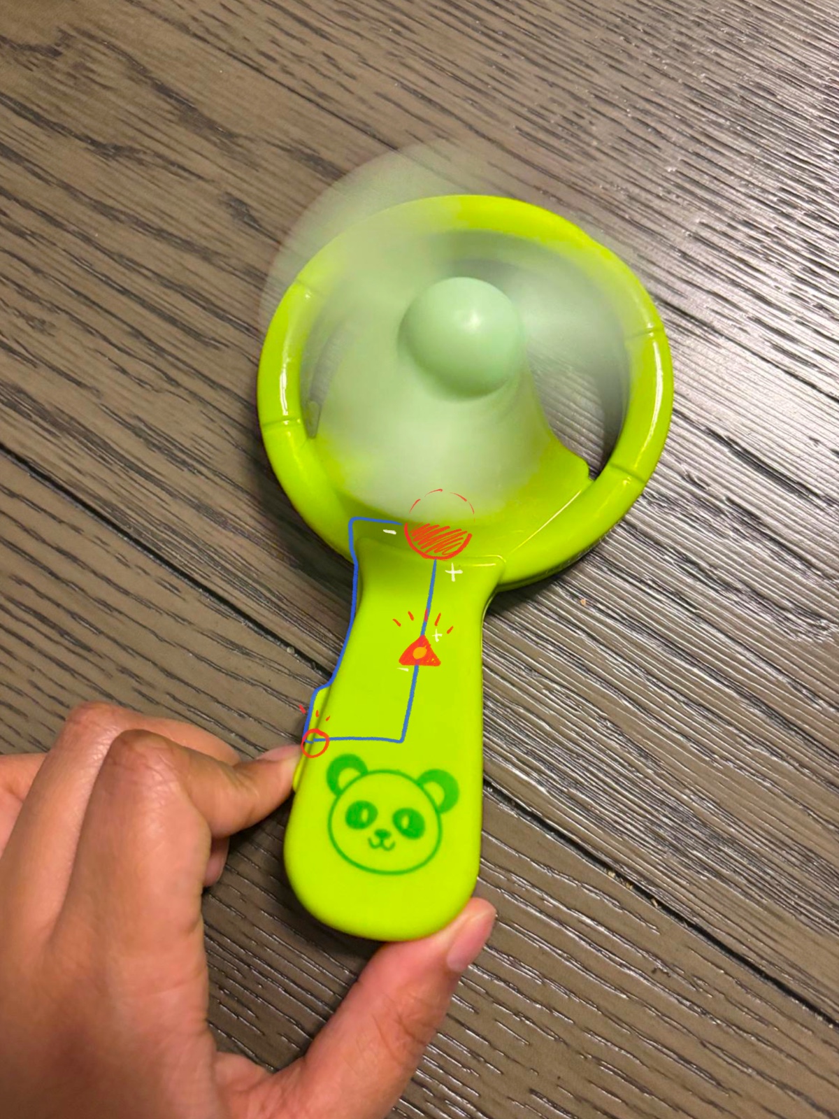 Non-Electric Fan Circuit Sketch