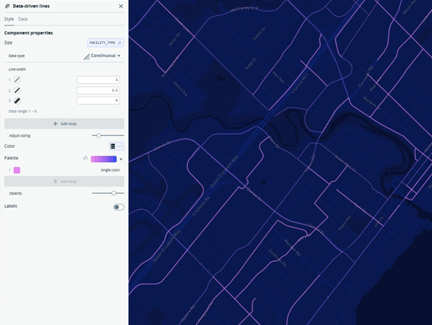Oakville Bicycle Routes [Data-driven Lines]