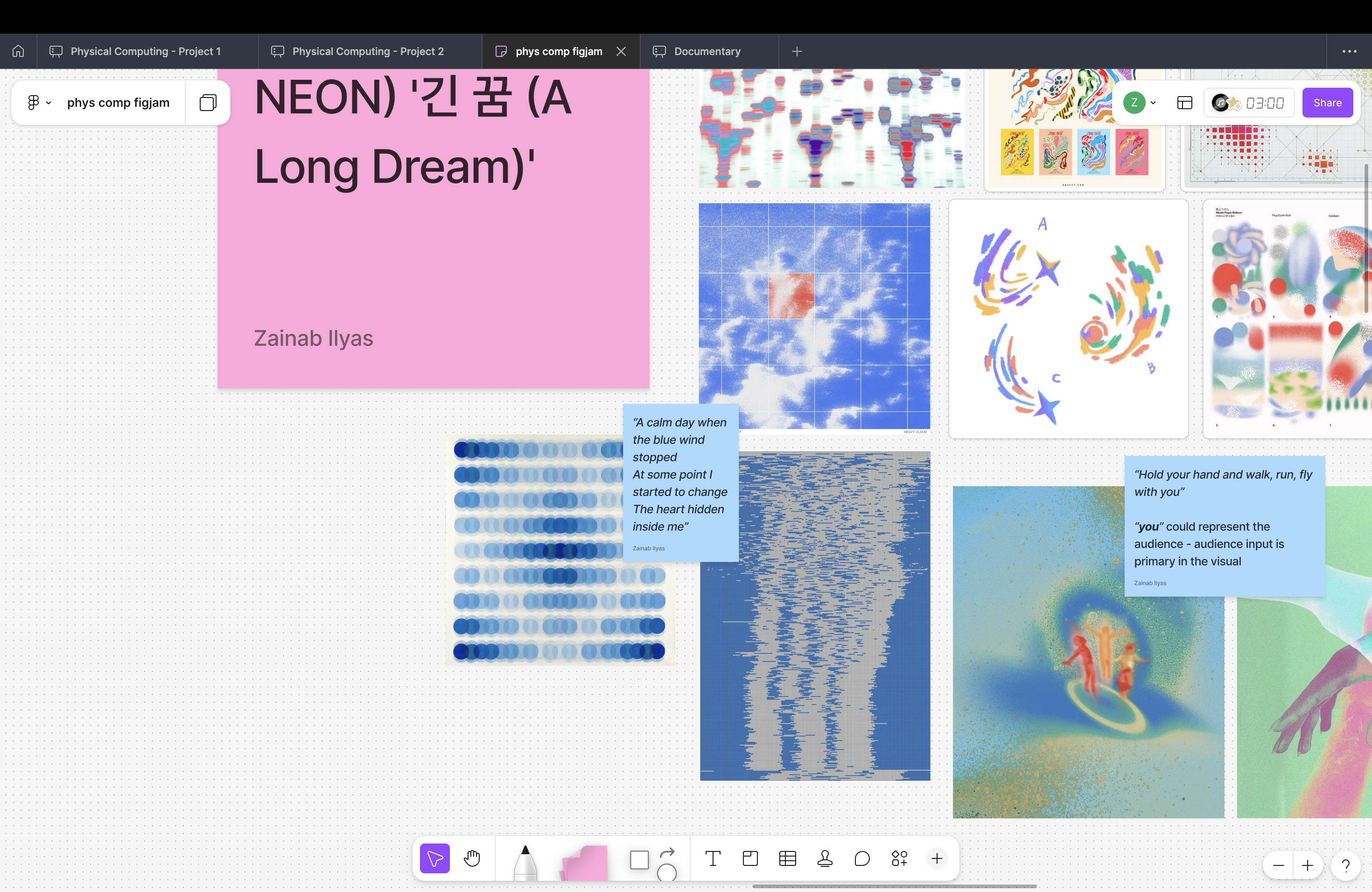 This section can be visualized with blue visuals with lots of movement, resembling water, wind, and the night sky, all in one.